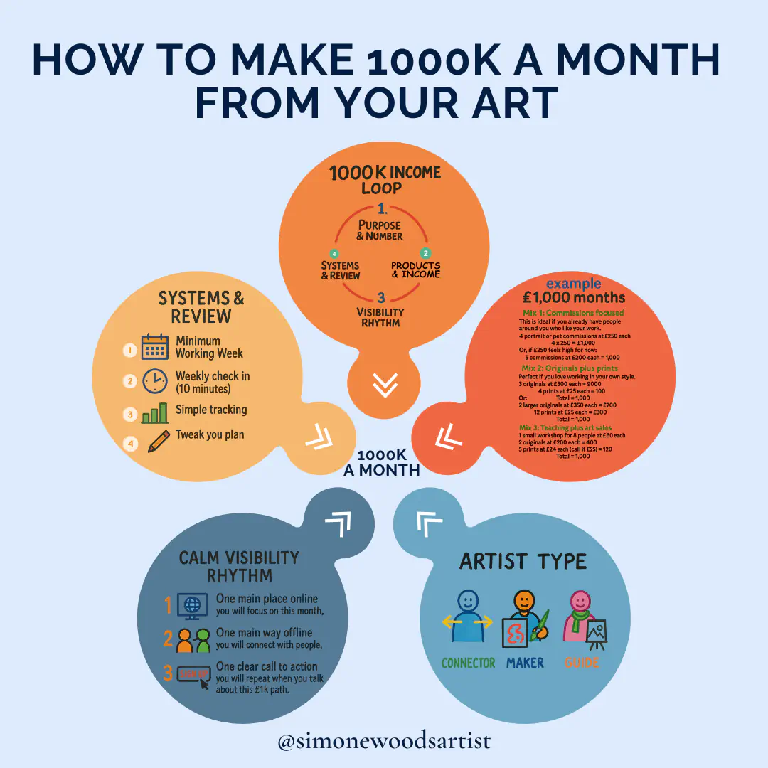 make £1,000 a month from your art